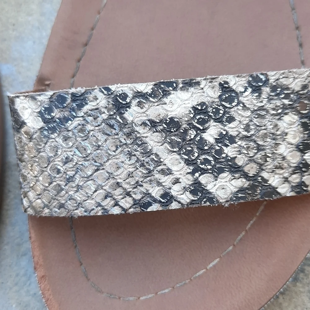 Steve Madden 3 snakeskin print sandals